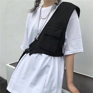 Áo gile đen basic ulzzang - ẢNH THẬT