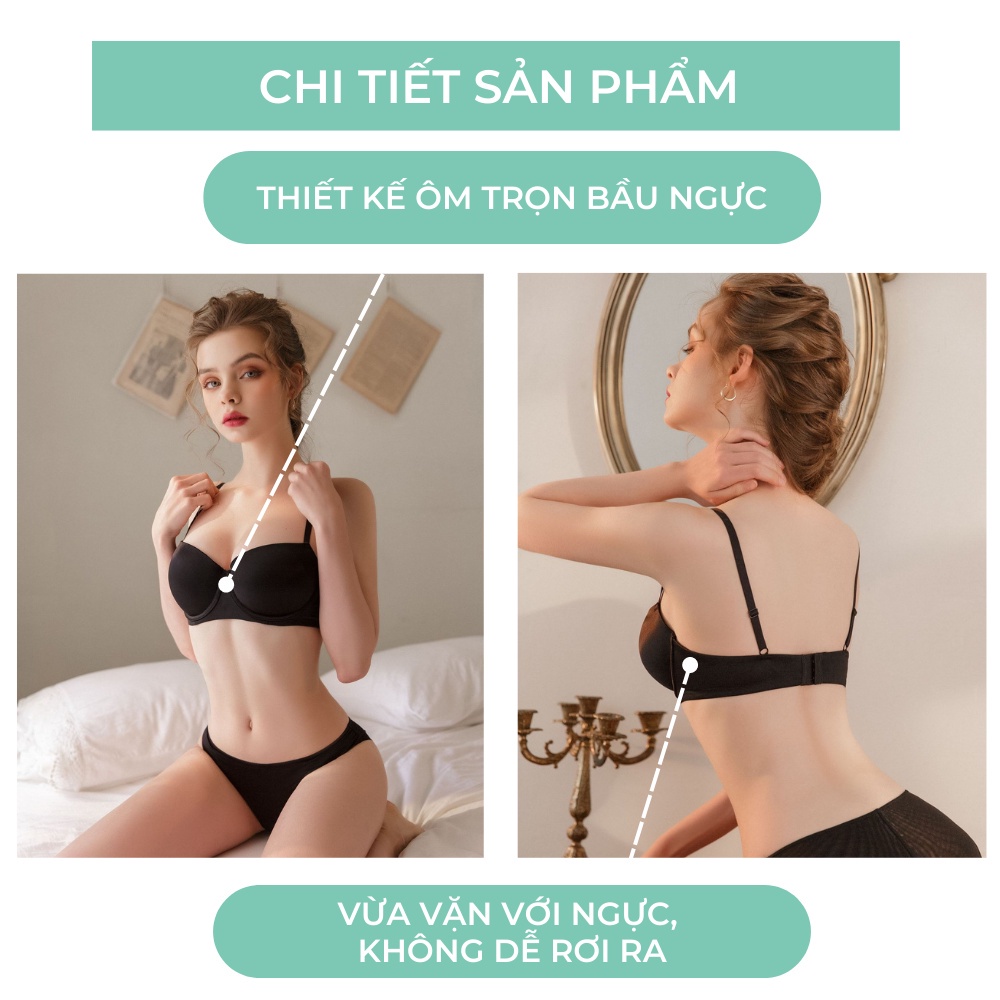 Áo Lót Có Gọng Viền Đen Nâng Ngực BEBE CHIC Cotton Nhiều Màu Phối Viền Đen Cá Tính BR003