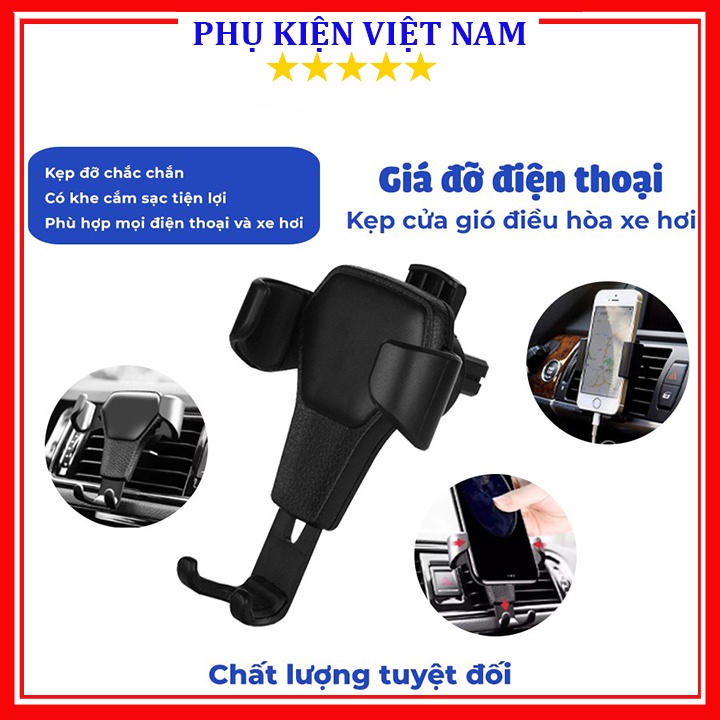 ⚡HOT 2021⚡ Giá Đỡ Điện Thoại Gắn Khe Máy Lạnh Ô Tô Chắc Chắn Nhỏ Gọn Dễ Lắp Đặt Siêu Tiện Lợi