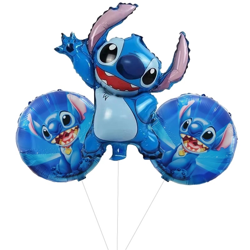 Bong Bóng Hình Lilo &amp; Stitch Hoạt Hình Dễ Thương Trang Trí Tiệc Sinh Nhật Cho Bé Trai