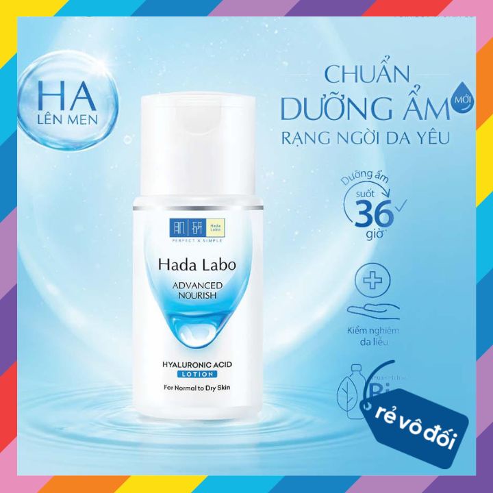 Dung dịch dưỡng ẩm tối ưu Hada Labo Advanced Nourish Lotion cho da thường và da khô 20ml