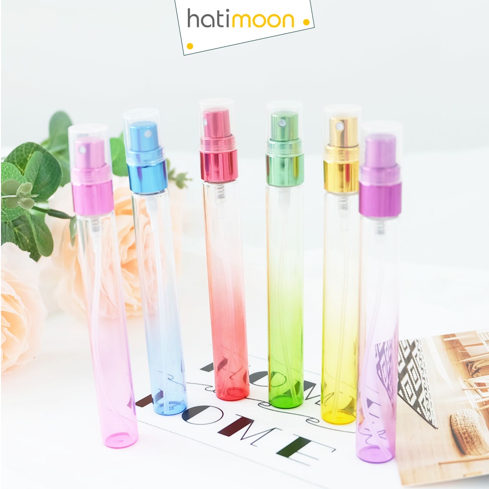 Chai chiết nước hoa, lọ chiết nước hoa thủy tinh 10ml nhiều màu, H0028
