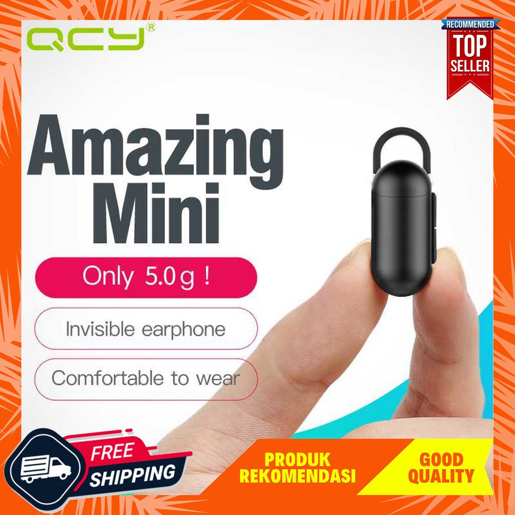 Tai Nghe Bluetooth Mini Qcy Q12 Kèm Mic Thoại