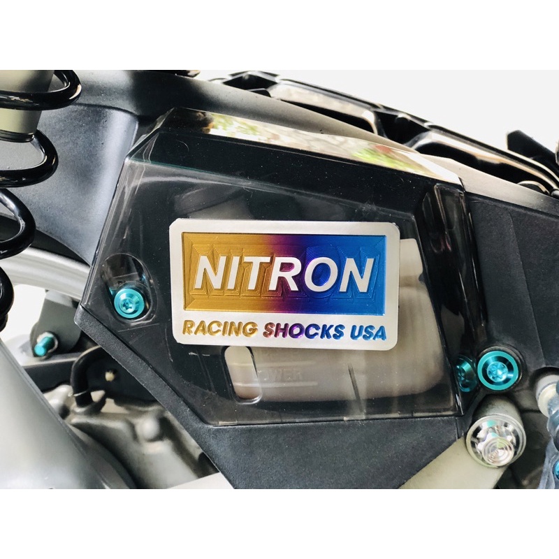 Tem Titan Lớn Dán Bình Nước Mát Phụ Cho Các Dòng Xe Tay Ga  ( Vario ,  Air Blade , Click ... )