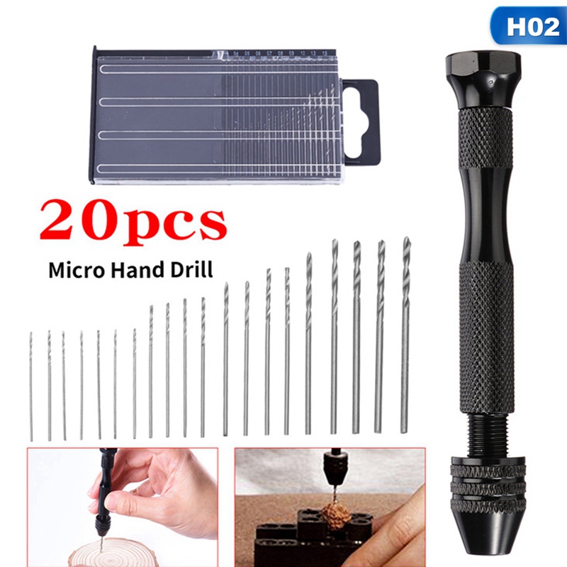 Bộ 20 Mũi Khoan Mini Cầm Tay Tiện Lợi
