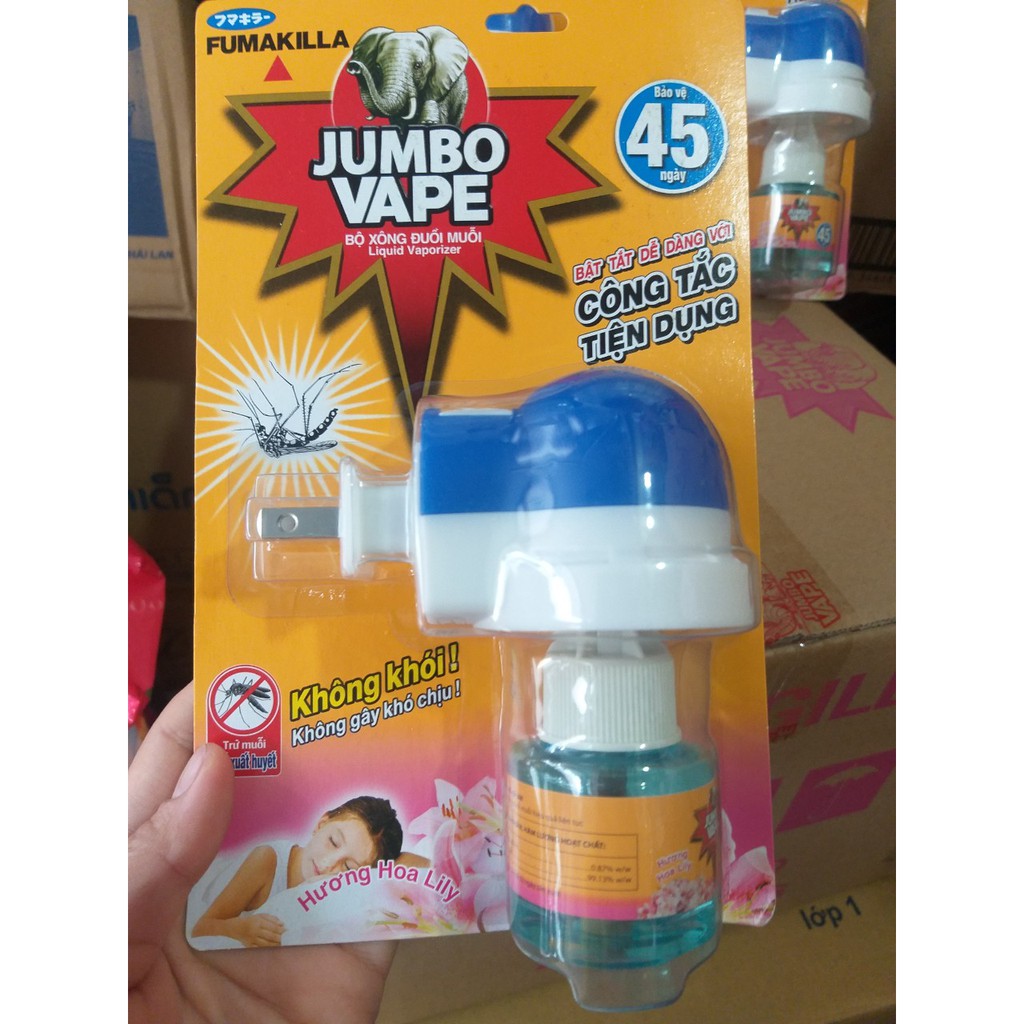 Bộ Xông Đuổi Muỗi Jumbo Vape