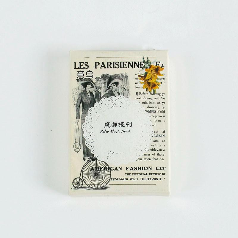 Bộ 24 miếng dán trang trí sổ tay phong cách Vintage