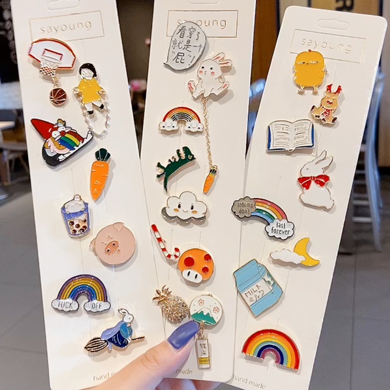 Huy Hiệu Cài Áo Họa Tiết Hoạt Hình Nhật Bản Sáng Tạo Dễ Thương