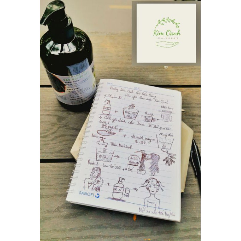 Cặp dầu Gội Xả Thảo Mộc Mọc Tóc, giảm rụng tóc, kích thích mọc tóc, trị gàu không hóa chất, thải độc da đầu, an toàn trẻ | BigBuy360 - bigbuy360.vn