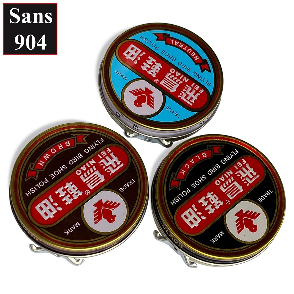 Xi đánh giày đen nâu trắng Sans904 chữa bong tróc xước hỏng giầy túi ví da