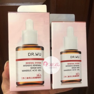 Tinh chất Dr.WU serum Intensive Renewal Serum With Mandelic Acid 18% và PLUS