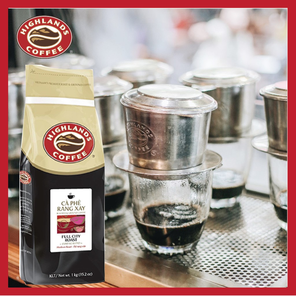 Cà Phê Hạt Full City Highlands Coffee 1kg/túi