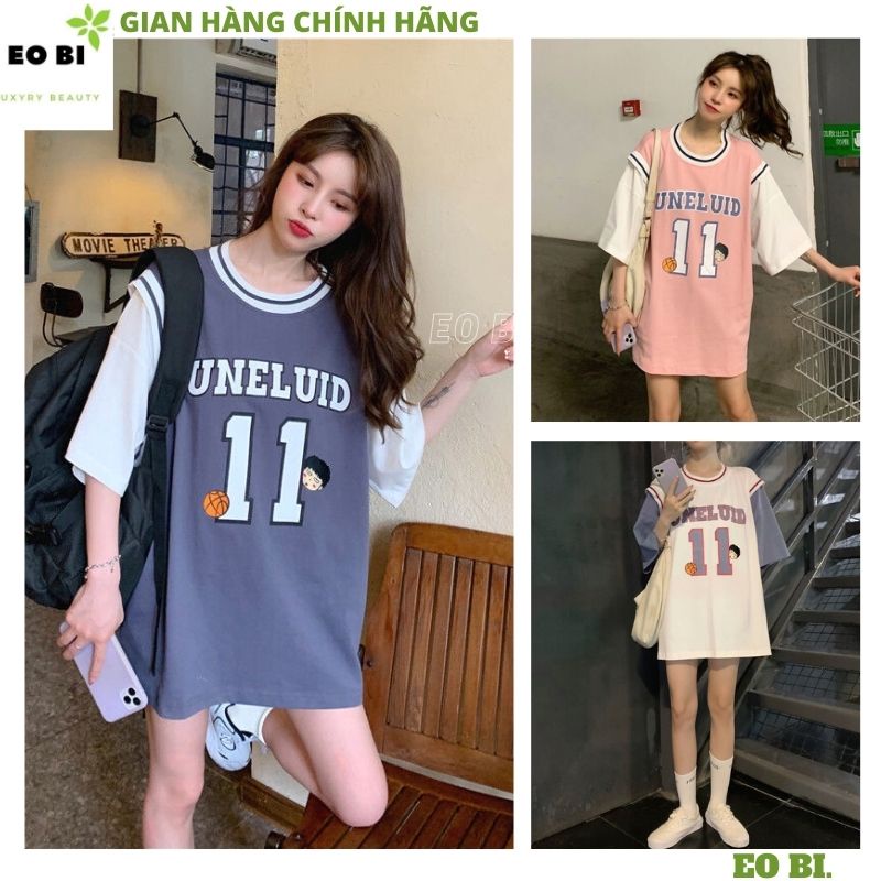 Áo thun nữ raplang bóng chày thể thao form rộng dấu quần dáng suông chất cottong sơn tùng mtv -EOBI