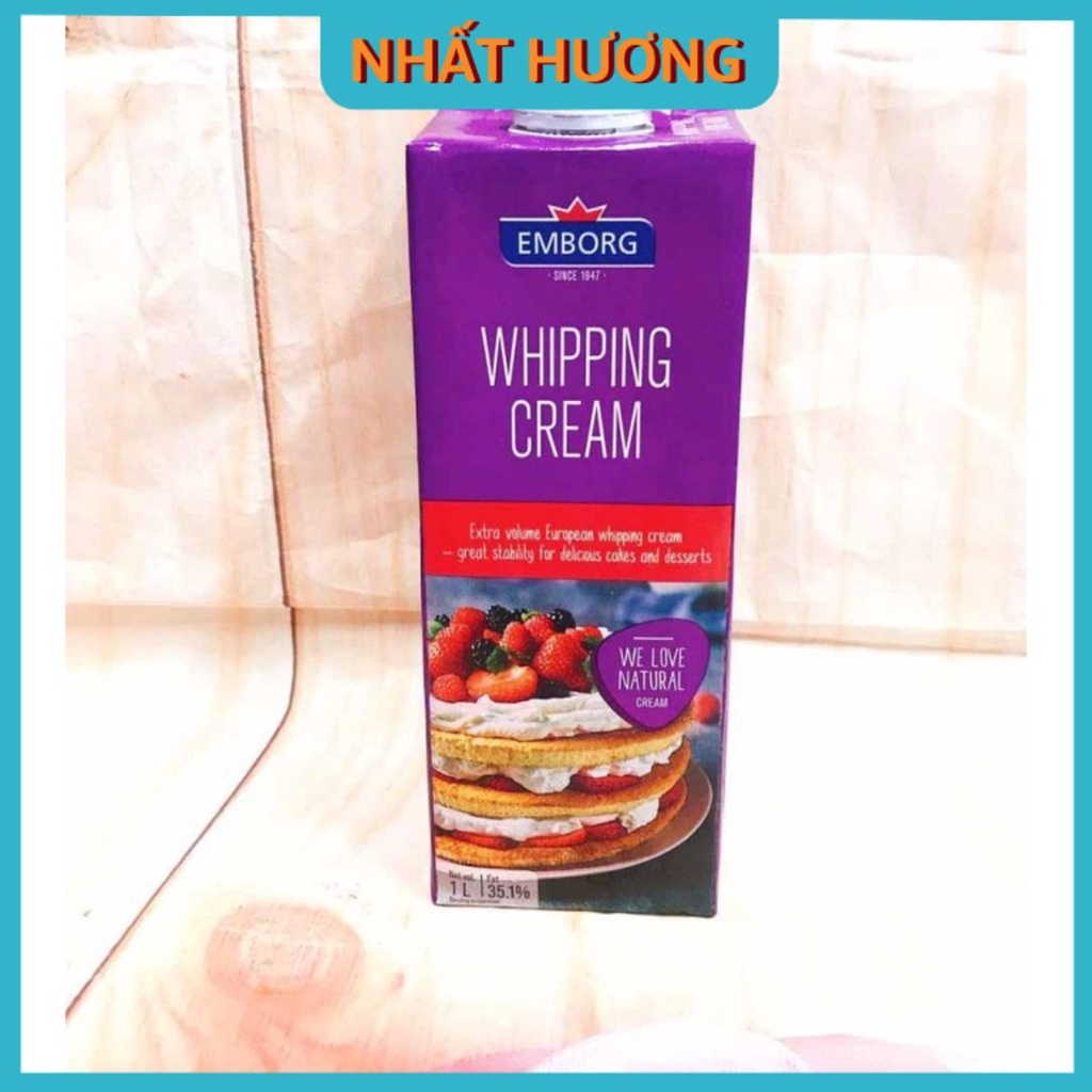 Kem sữa whipping emborg 1kg