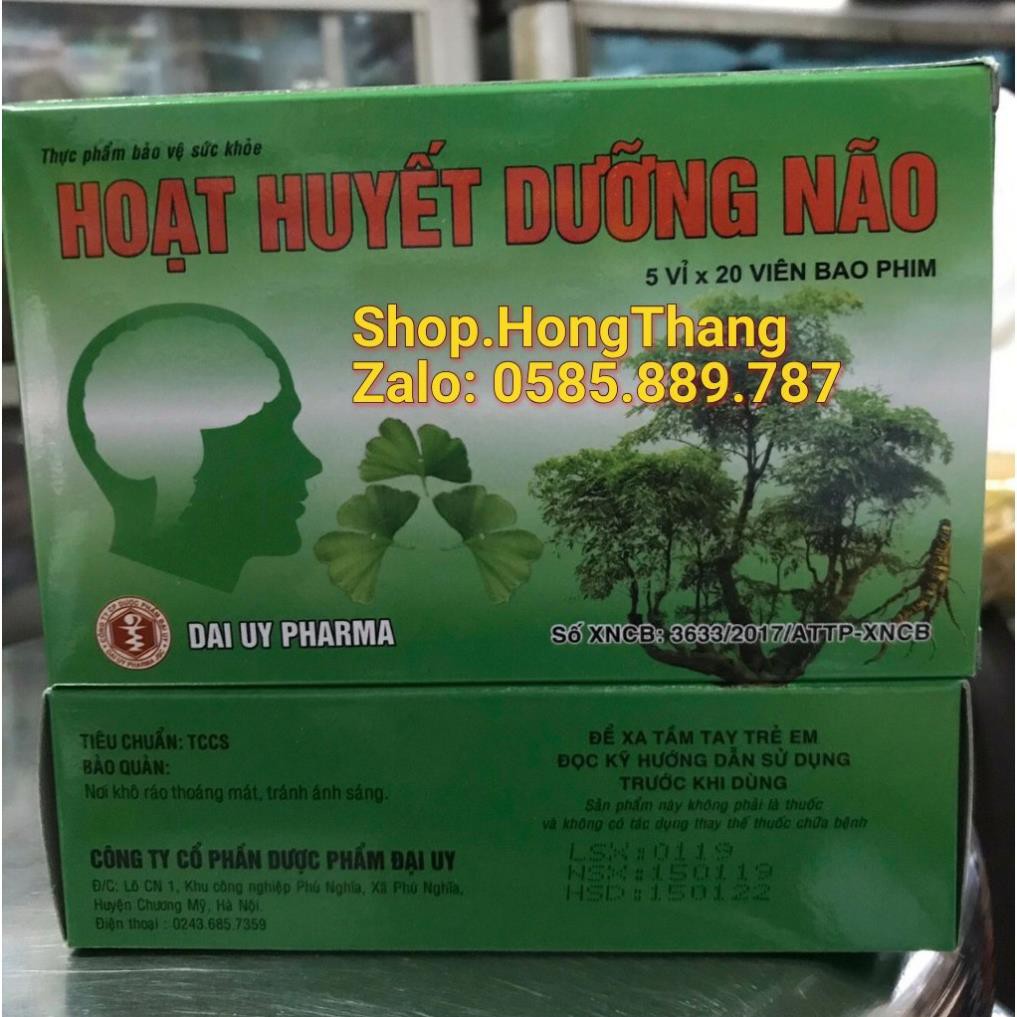 Cải thiện trí nhớ và chứng mất ngủ hoạt huyết dưỡng não giảm đau đầu chóng mặt, ngủ k ngon giấc, trí nhớ kém