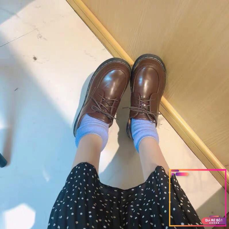 |HÌNH THẬT - HÀNG LOẠI 1| Giày nữ/ Giày oxford da trơn buộc dây đế bằng cao 3cm (4 ảnh cuối hình thật) -v01 | BigBuy360 - bigbuy360.vn