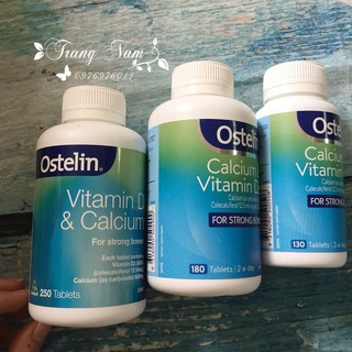 Vitamin Ostelin canxi - Vitamin D3 Calcium & Vitamin D3 130/300 viên của Úc