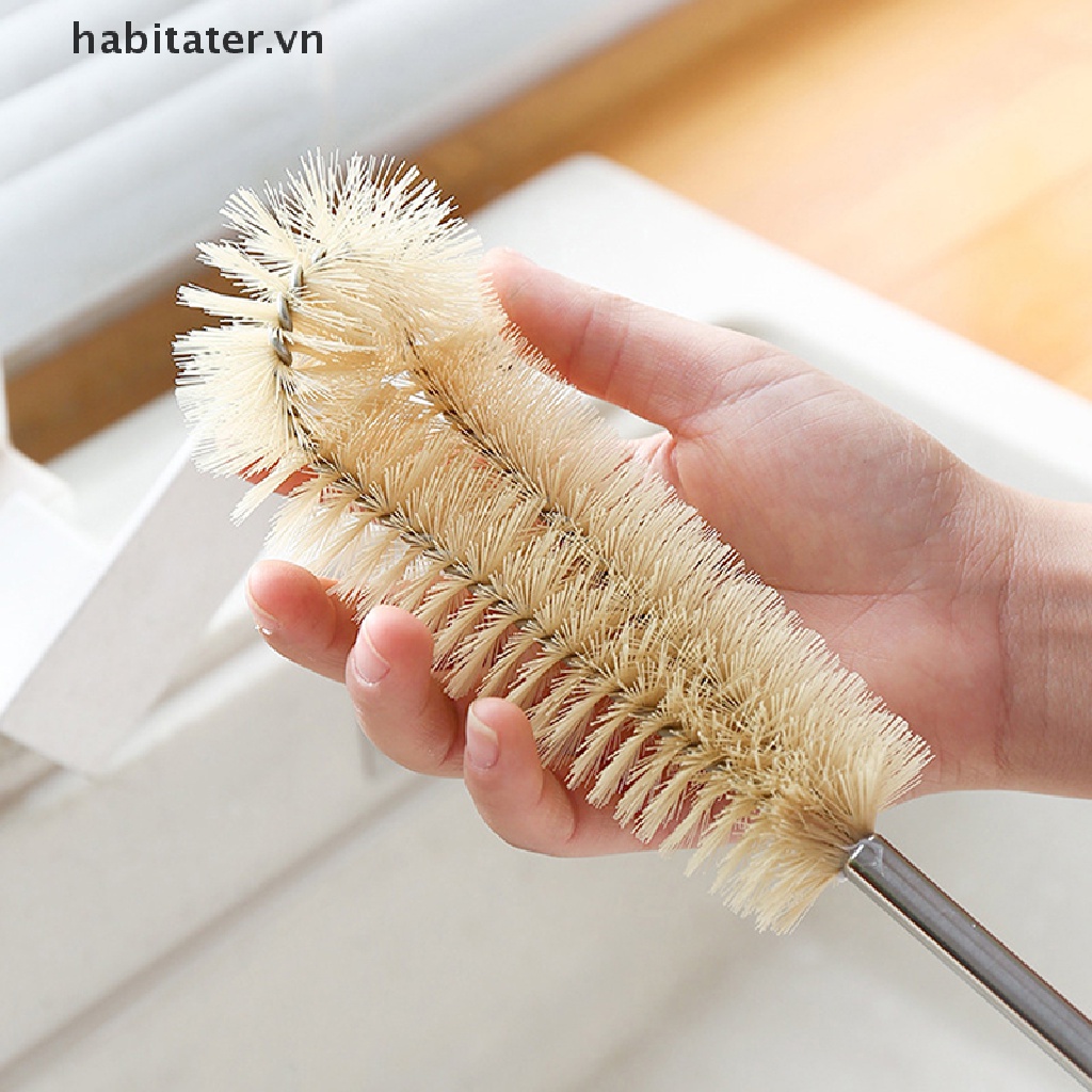 Cọ Cán Gỗ Vệ Sinh Bình Thủy Tinh