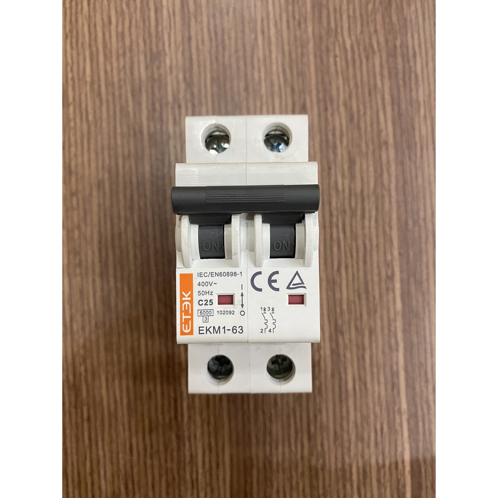 Cầu dao Aptomat CB AC 1 Pha 25A 32A 40A 63A 125A ETEK