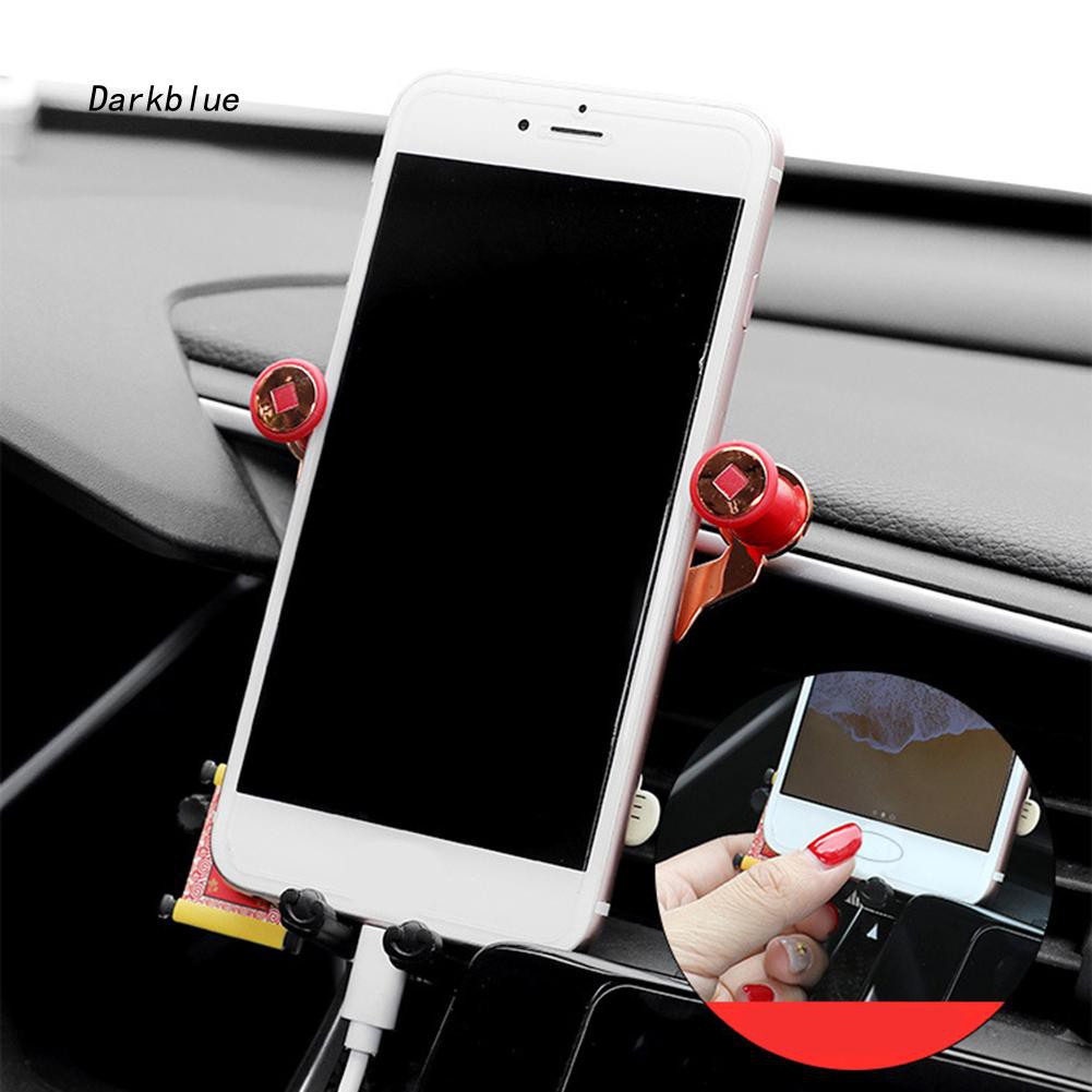 Giá đỡ điện thoại gắn lỗ thông khí xe hơi tiện lợi kiểu dáng ông thần tài dễ thương | BigBuy360 - bigbuy360.vn