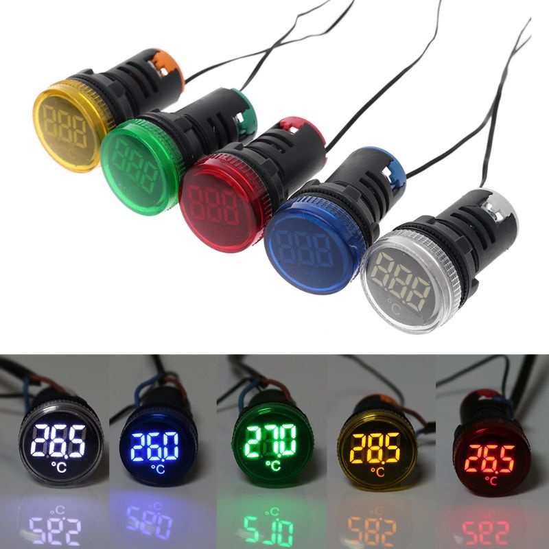 Đèn Chỉ Báo 22mm AC 50-380V - 20-119°C Dây Buộc Tóc Bền Bỉ Chất Lượng Cao