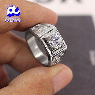 Nhẫn inox nam giá không tưởng rẻ nhất tại HCM không đen - NNA232