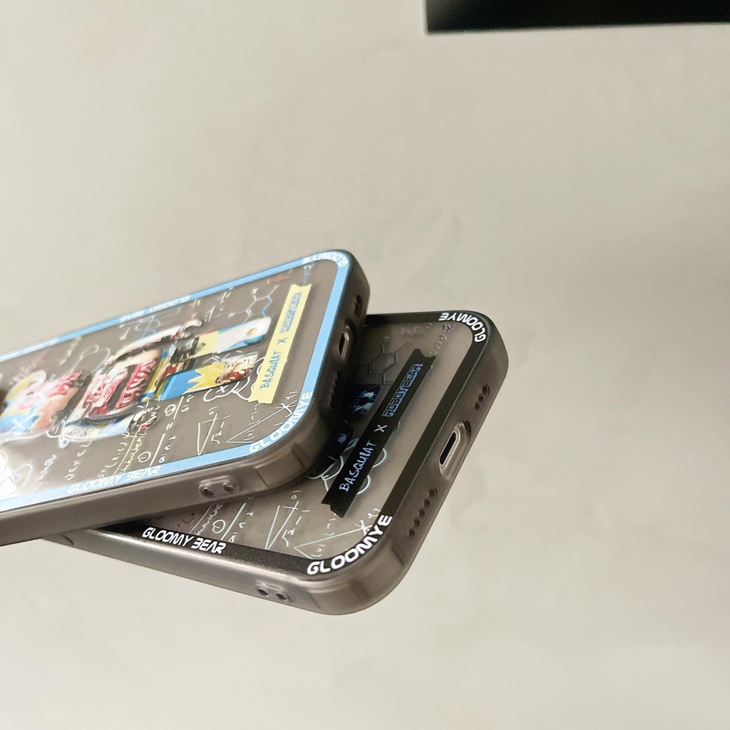 Ốp điện thoại TPU trong suốt in hình gấu sáng tạo thích hợp cho iphone 13 12 11 pro max x xr xsmax 7/8plus