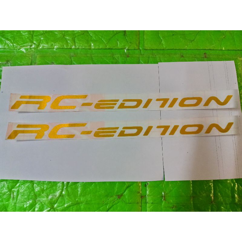 Bộ tem dán phuộc RC màu vàng 24k