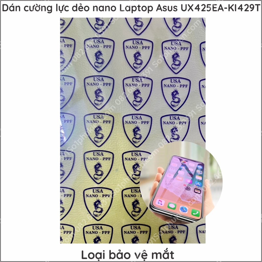 Dán cường lực Laptop Asus ZenBook UX425EA dẻo nano trong suốt