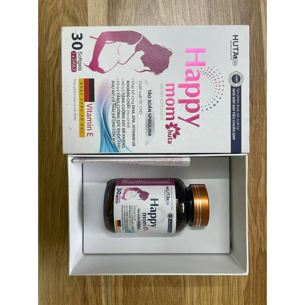 Viatmin tổng hợp cho mẹ bầu, HAPPY MOM 30 viên, bổ sung DHA, EPA, Vitamin và khoáng chất