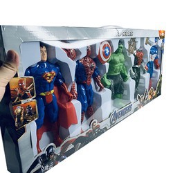 Mô hình 5 nhân vật siêu anh hùng Avenger có đèn led phát triền cho bé (hàng loại to)