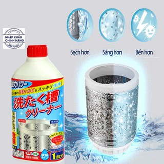Chai nước tẩy lồng máy giặt 400ml
