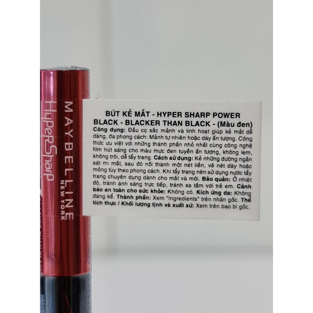 Bút Kẻ Mắt Nước Sắc Nét Không Trôi Maybelline Hyper Sharp Power Black Liquid Liner