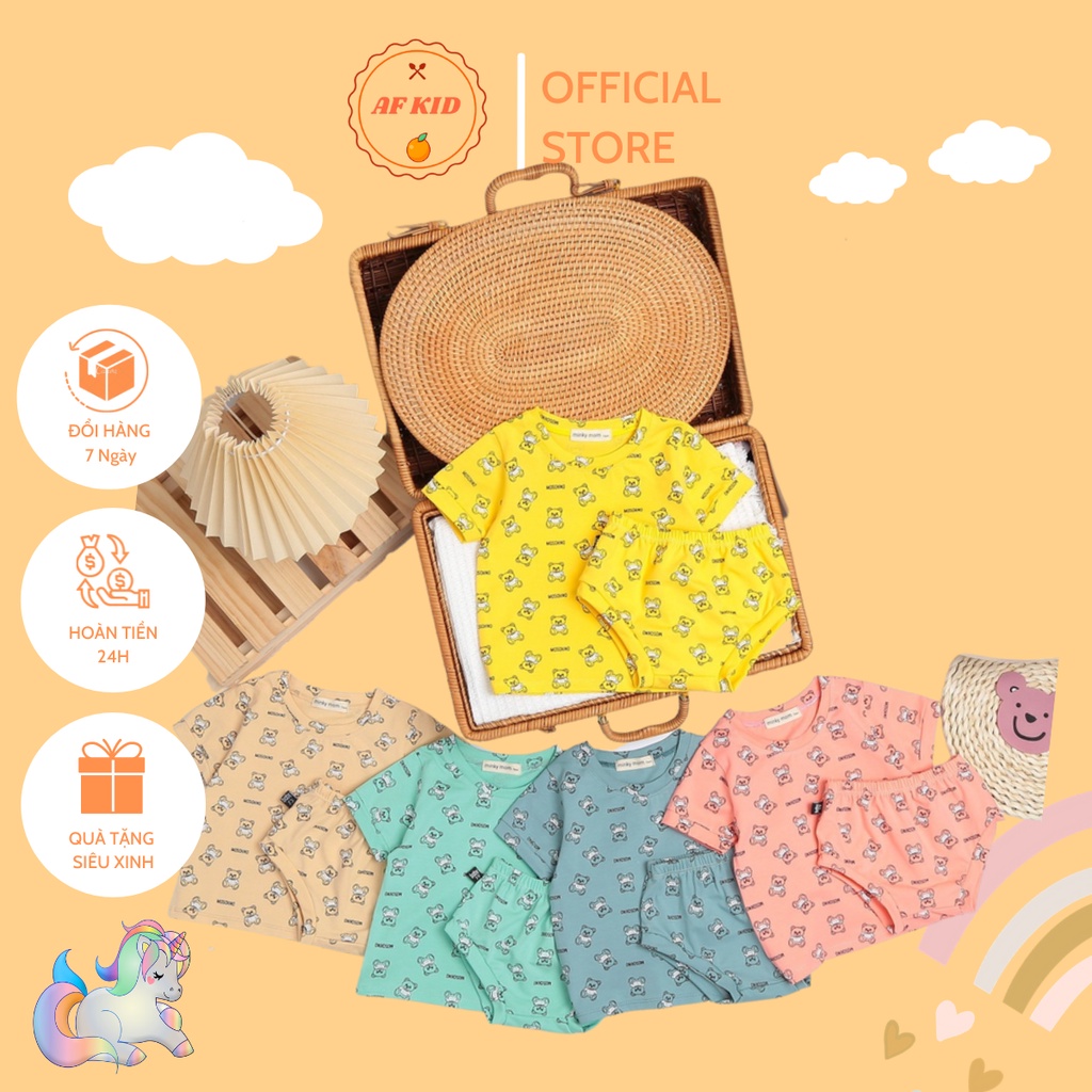 Bộ Quần Chip Gấu AF KID Cho Bé, Chất Thun Lạnh Cao Cấp Siêu Mềm Siêu Mát