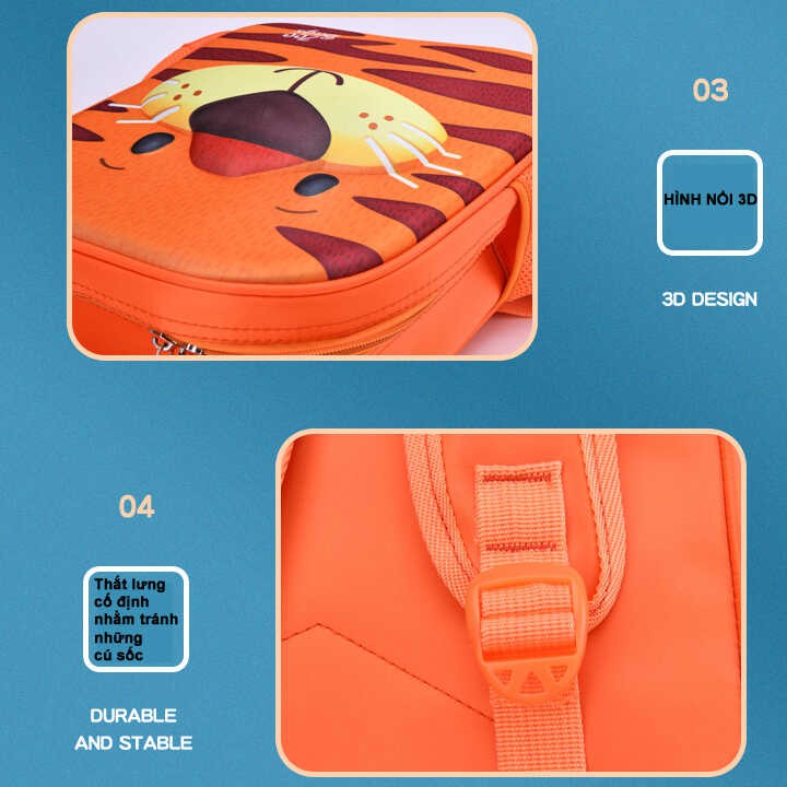 Balo học sinh hình 3d nổi siêu nhẹ với thiết kế dễ thương TX00298 | BigBuy360 - bigbuy360.vn
