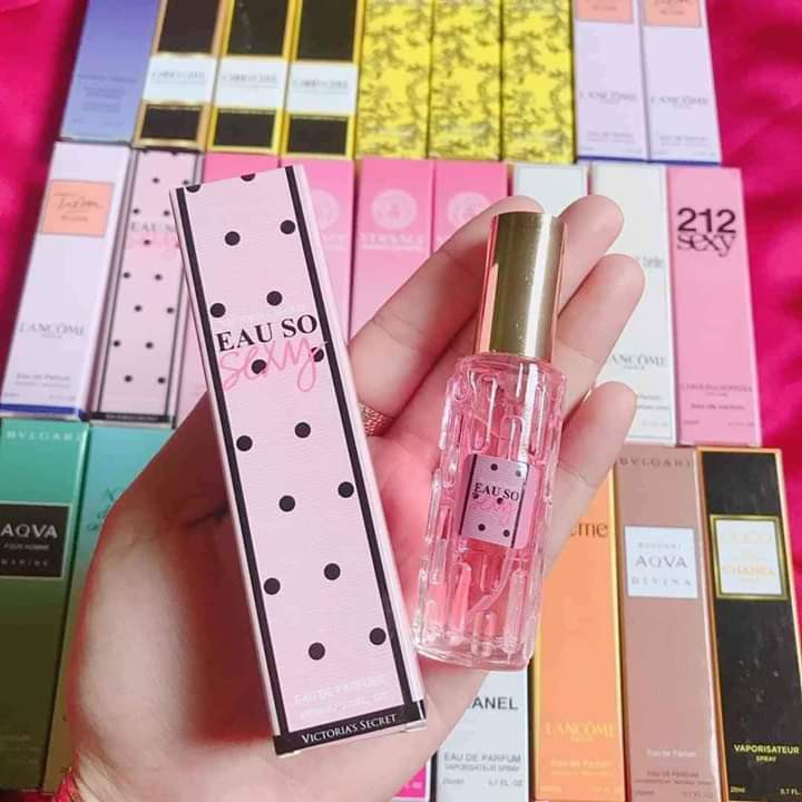 Nước hoa mini Eau so sexy nữ 20ml dạng xịt- mẫu 4d- Mùi Eau so sexy ngọt kẹo- Nuochoamini20ml