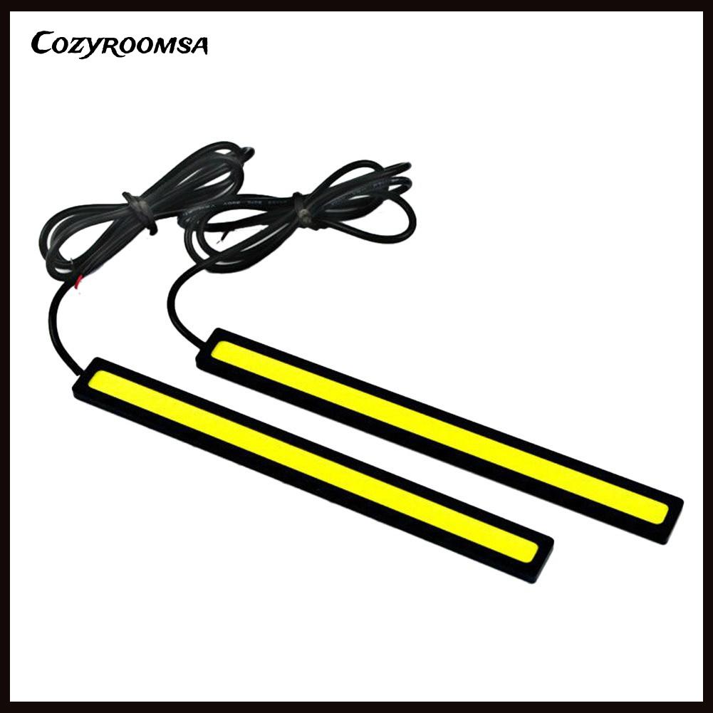 Bộ 2 đèn LED DRL chống thấm nước cozysa 12V cho xe hơi