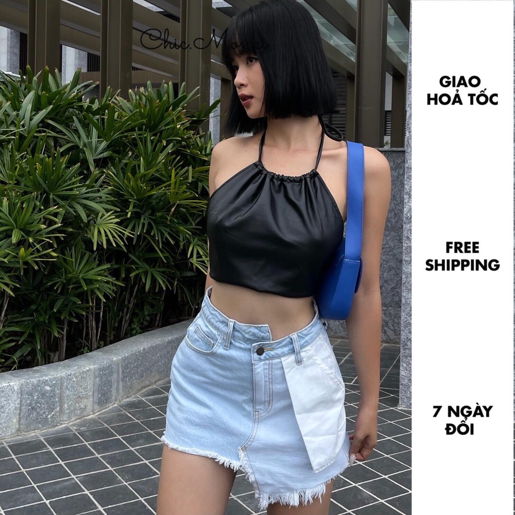 Váy quần jeans CHICMONKI túi lộn - SKORT CMJ1153