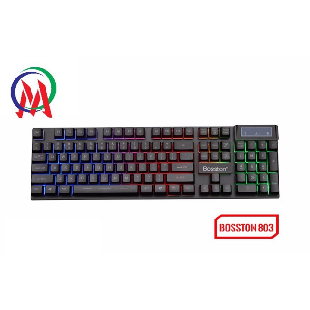 Bàn phím giả cơ bosston 803 chuyên game led