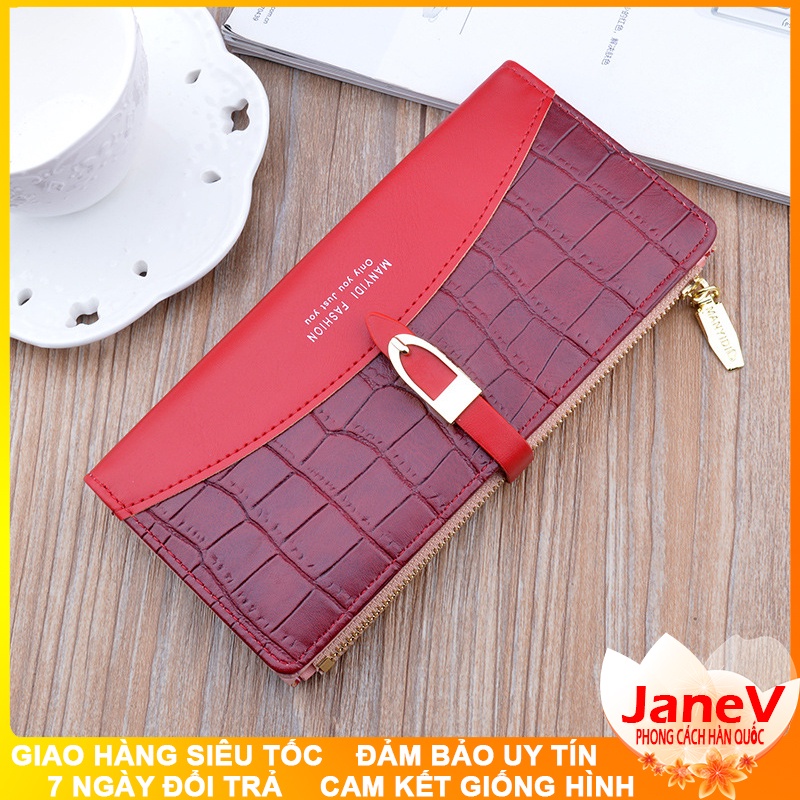 Ví Nữ Dài Cầm Tay Cao Cấp Sang Trọng Phong Cách Hàn Quốc TVNN395