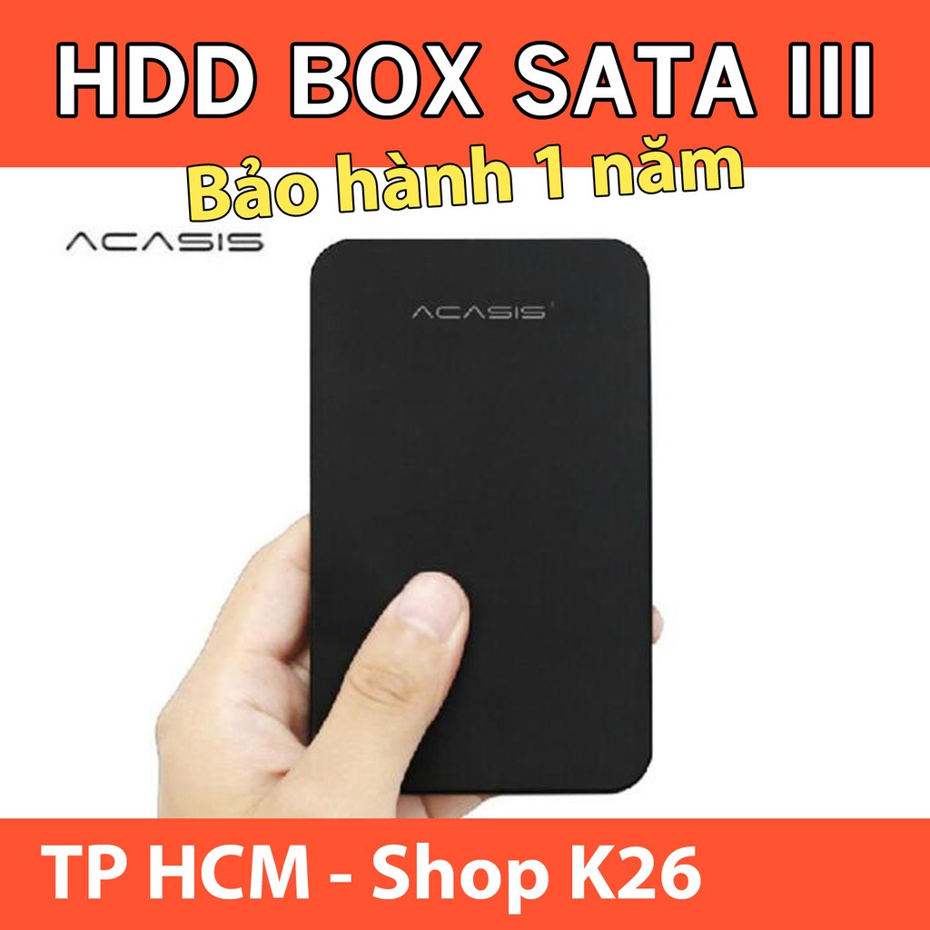 Box HDD 2.5 Inch - Hộp Ổ Cứng ACASIS Dùng Đựng Ổ Cứng SSD Và HDD 2.5 Inch SATA3 USB3.0