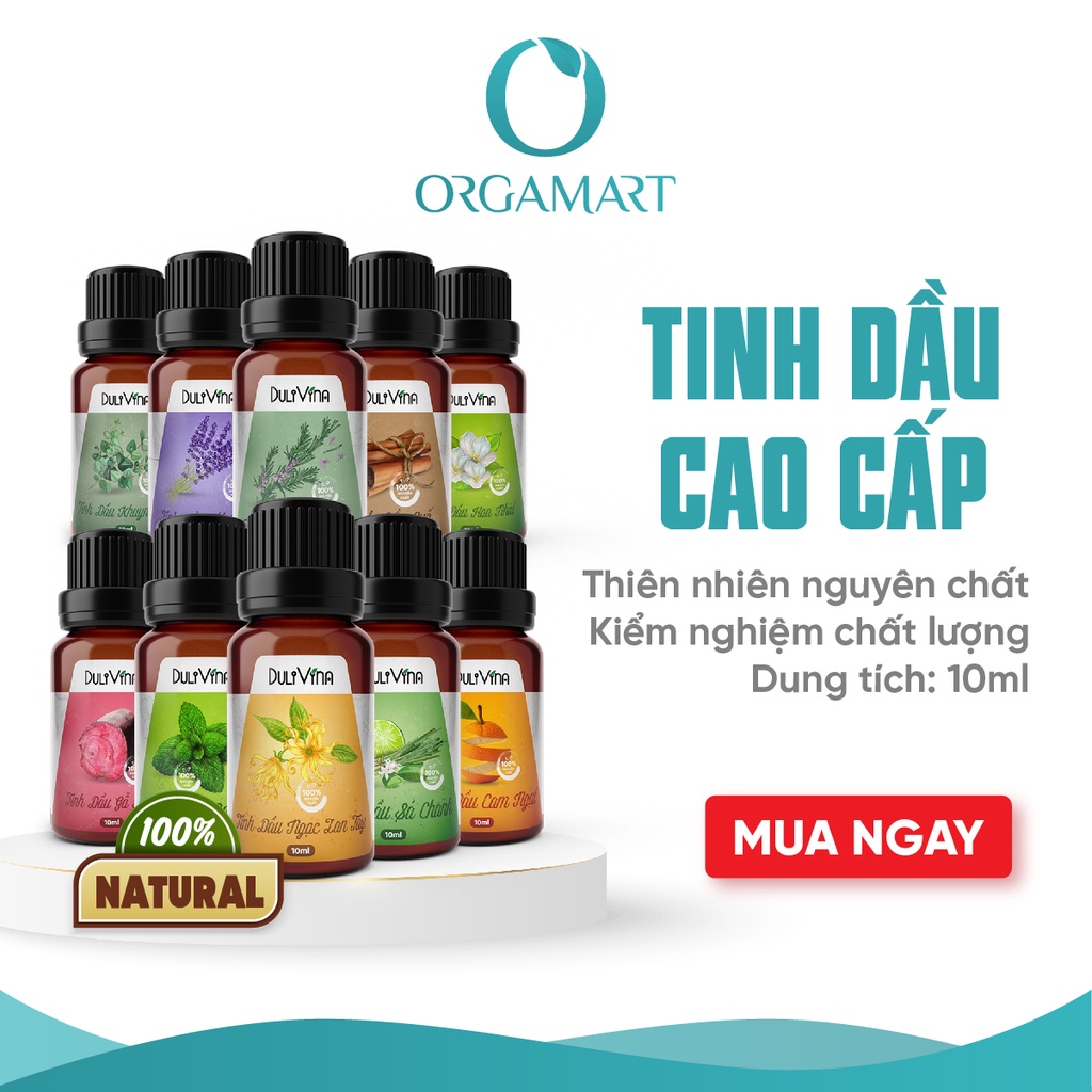 Tinh Dầu DuliVina Cao Cấp, Thiên Nhiên Nguyên Chất, Kiểm Nghiệm Chất Lượng Quatest 1 - Chai 10ml