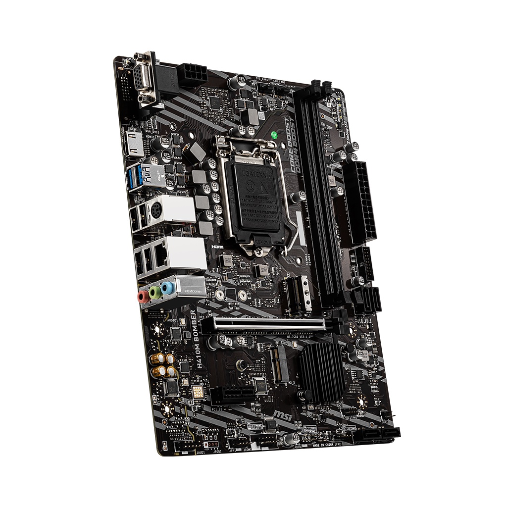 Bo Mạch Chủ Main MSI H410M BOMBER - Hàng Chính Hãng - Bảo hành 36 tháng