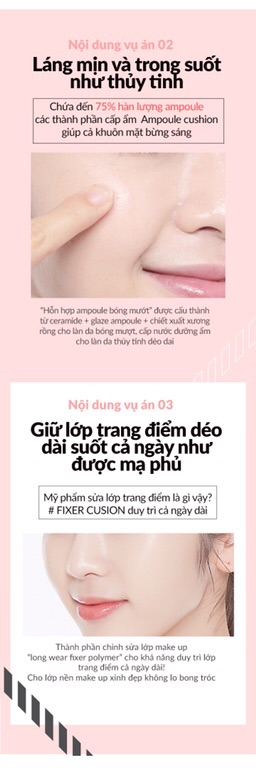 Phấn Nước Căng Bóng, Làm Dịu Da, Che Phủ Hoàn Hảo A'PIEU COVER-PANG GLOW CUSHION