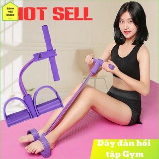 Dây Kéo Đàn Hồi 4 Ống Cao Su Tập Thể Dục, tập Gym Tại Nhà Tập Toàn Thân Nâng Cao Sức Khỏe