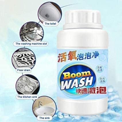 LỌ THÔNG CỐNG, TẨY LỒNG MÁY GIẶT, TẨY TRẮNG, KHỬ MÙI ĐA NĂNG BOOM WASH