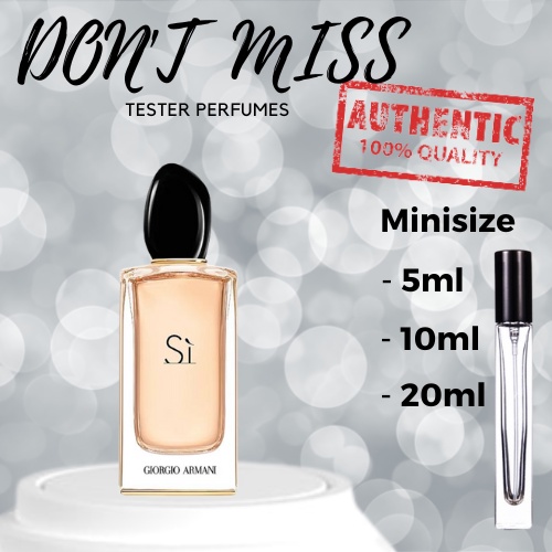 Nước hoa Giorgio Armani Sì Eau De Parfum (5ml/10ml/20ml)  [𝙳𝚘𝚗𝚝.𝚖𝚒𝚜𝚜]