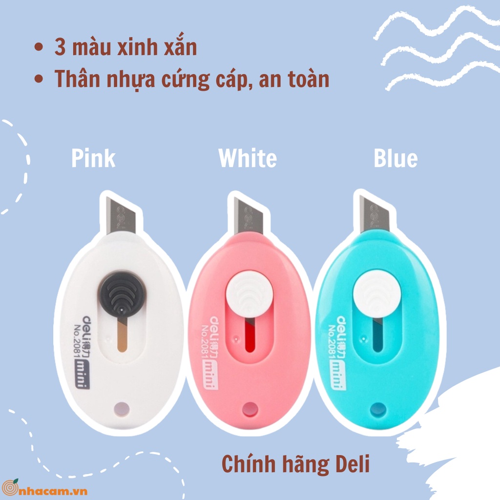 Dao Rọc Giấy Deli Mini Nhà Cam