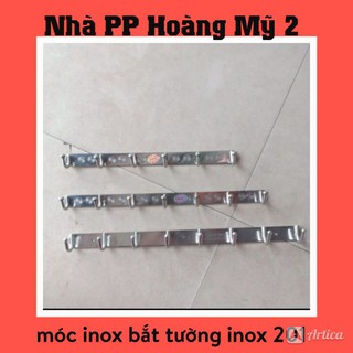 Móc treo quần áo bắt tường Inox 201 cực dày(Bao thử nam châm)