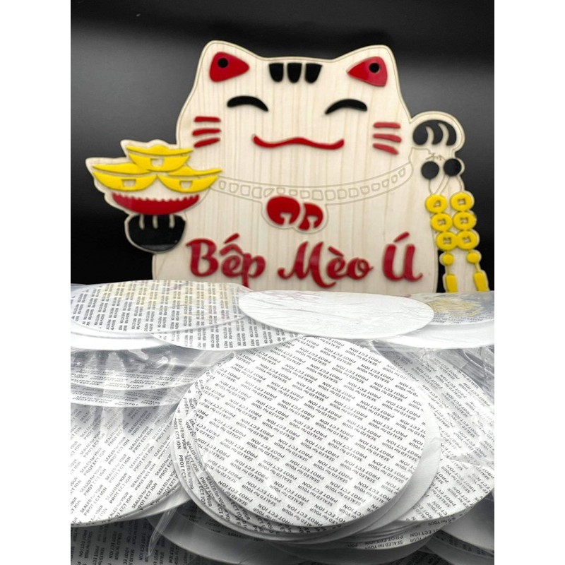 Set 10 miếng seal tự dính cho hủ nhựa nắp nhôm